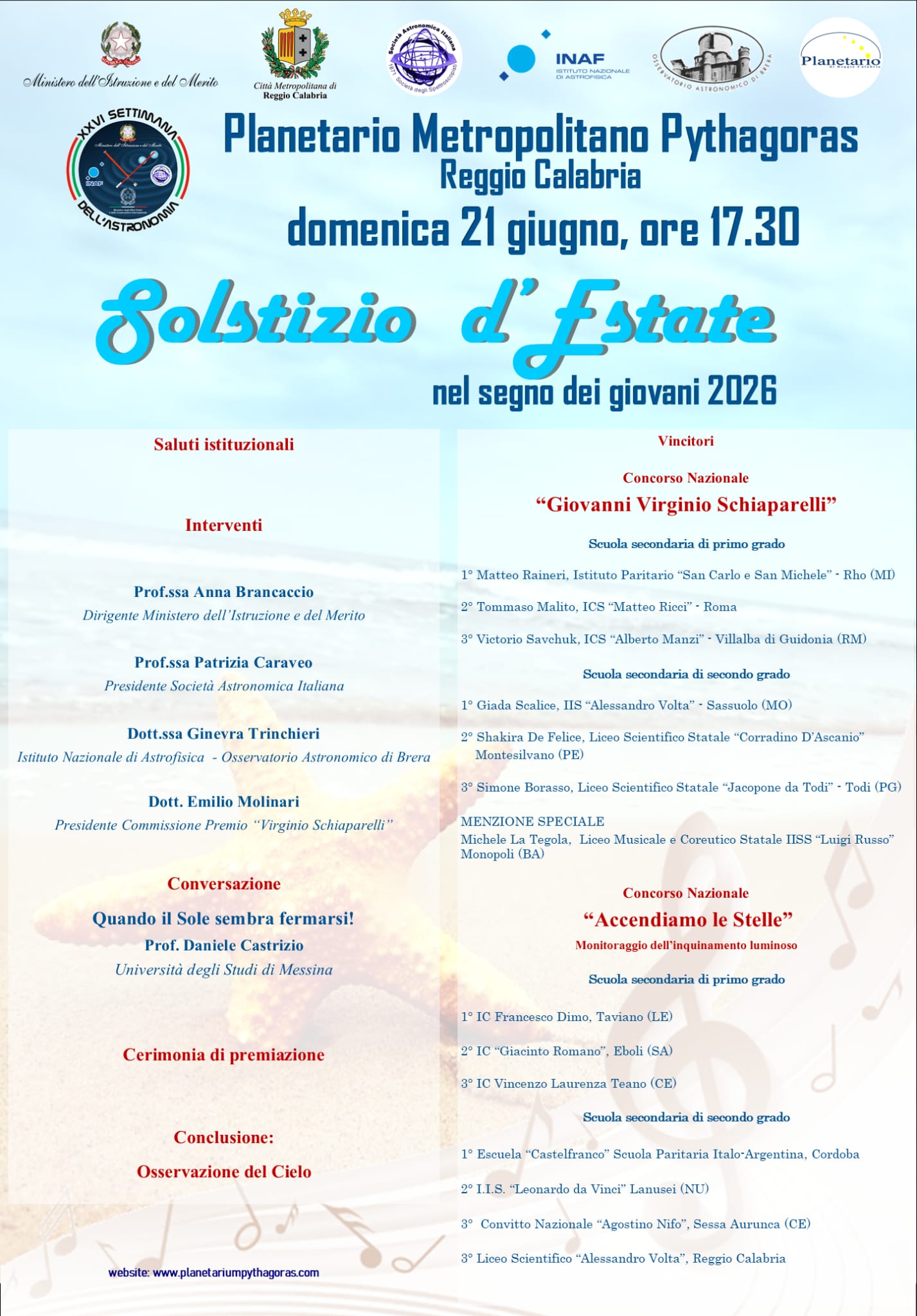 Immagine di copertina per Il 21 giugno al Planetario \