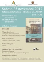 Palazzo della Cultura "P. Crupi" - Presentazione del libro Prima di tutto un uomo di Palma Comandè