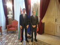 Il sindaco Giuseppe Falcomatà riceve a Palazzo Alvaro il consigliere e incaricato d’affari dell’Ambasciata di Minsk a Roma