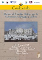Palazzo Alvaro accoglie "Corde et ala", l'opera di Camillo Autore per la ricostruzione di Reggio Calabria